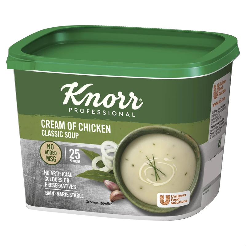 Knorr Classic Cream Of Chicken Soup, 25 Portions (Makes 4.25L) 39737801 (Pack of 6)