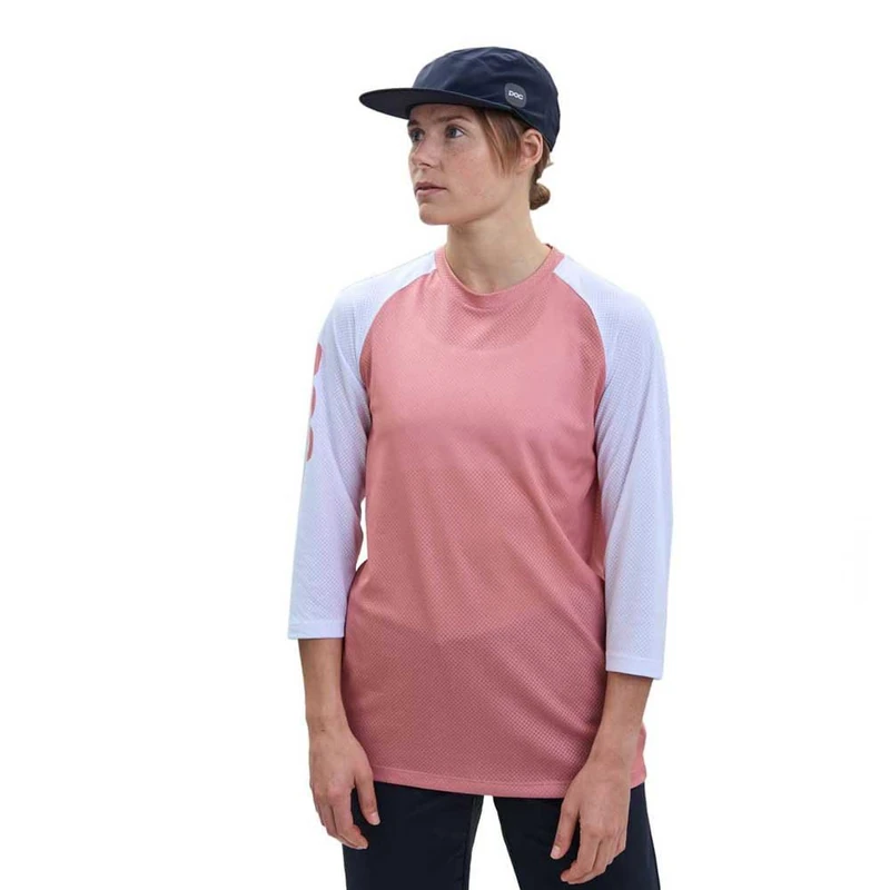 POC Womens W's MTB Pure 3/4 Jersey, Rock Salt/Hydrogen White, UK - Image 1