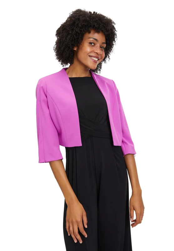 Vera Mont Women's Blazer Jacket Without Fastening, Vintage Peony, 16