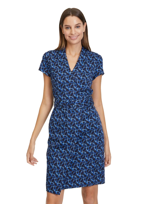 Vera Mont Women's Dress, Dark Blue/Blue, 16