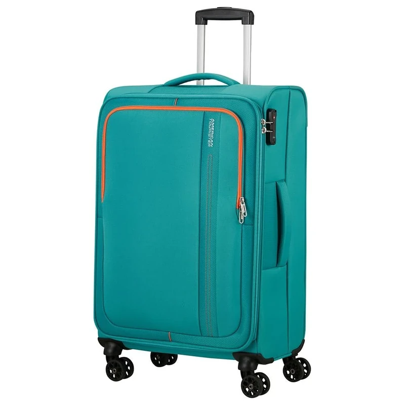 American Tourister Sea Seeker - Spinner M, Case, 68 cm, 61 L, Green (Aqua Green)