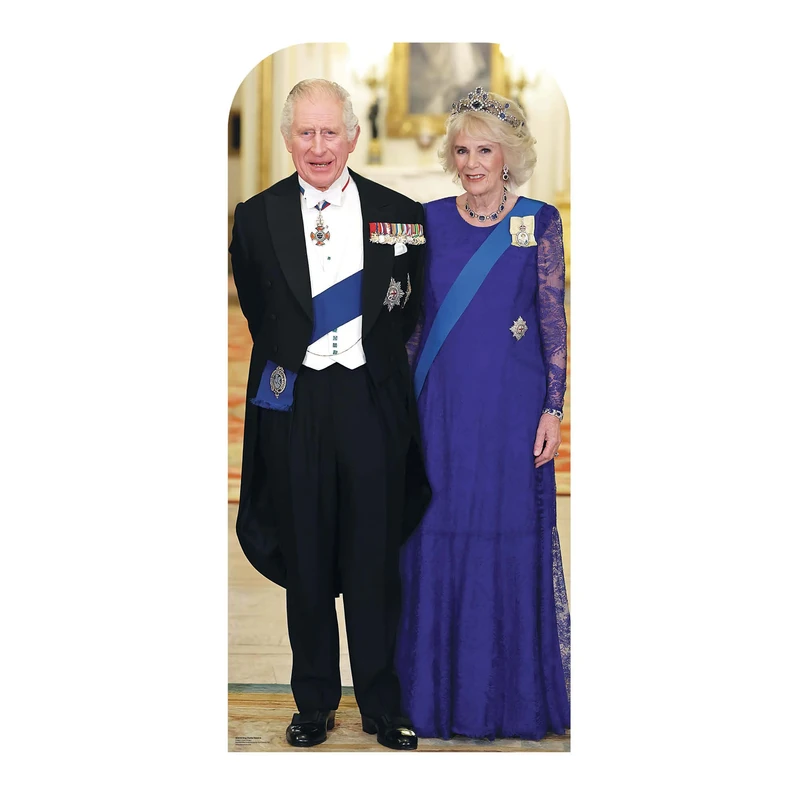 SC4336 King Charles Stand In - British Royal Family - Lifesize Cardboard Cutout- King Charles III Coronation Decoration - Professional Print Quality