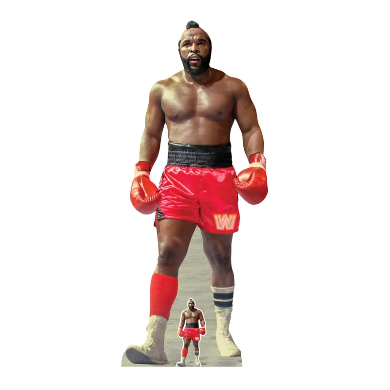 Star Cutouts SC4187 WWE Mr T Wrestler 80s Icon Lifesize Cardboard Cutout – Wrestling Party Decoration, Event Display & Retro Fan Gift