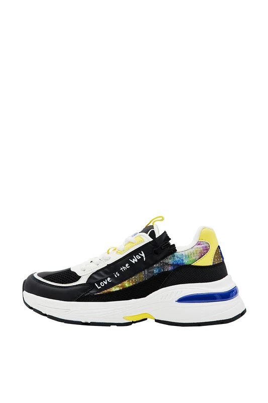 Desigual Women's Shoes Moon Zipper, Material finishes., 6 UK