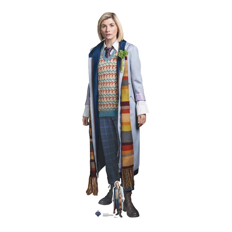 Star Cutouts SC4229 Doctor Who Thirteenth Doctor Multi-Doctor Lifesize Cardboard Cutout – Regeneration Era Display, Whovian Collector & Party Decoration