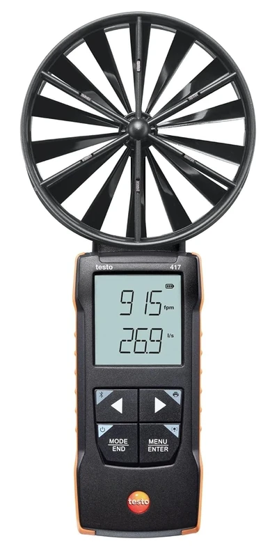 testo 417 - Digital 100 mm vane anemometer with App connection