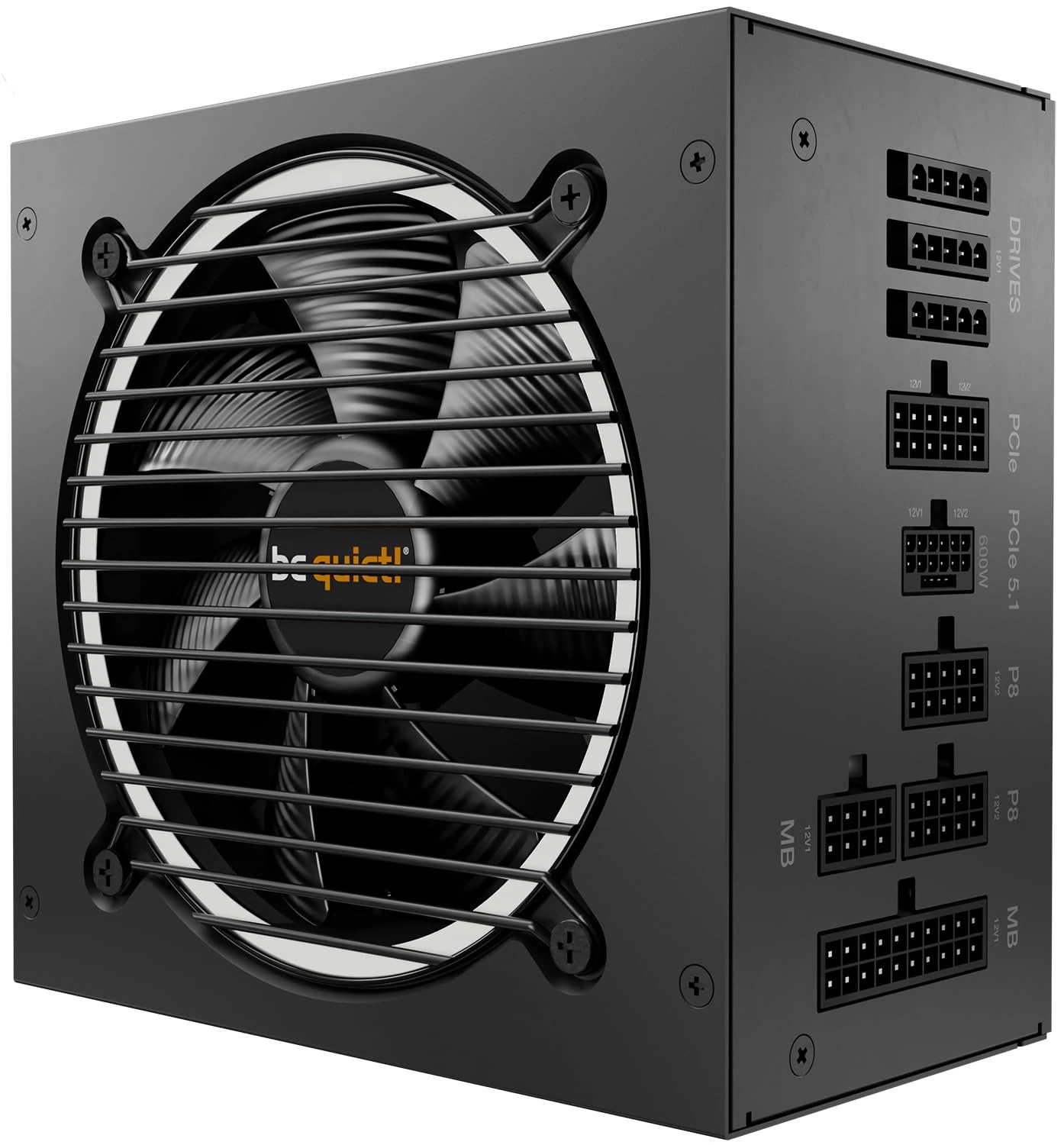 be quiet! Pure Power 12 M 750W power supply, 80 PLUS Gold efficiency, ATX 3.1 PSU with full support for PCIe 5.1 GPUs, exceptionally silent 120mm be quiet! fan, 2 strong 12V-rails, modular cables
