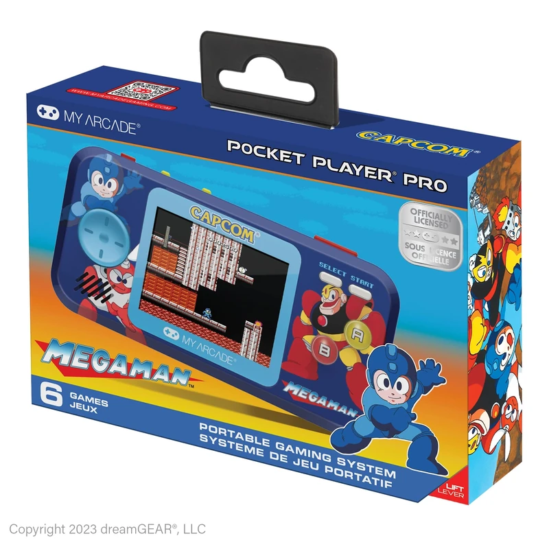 My Arcade Mega Man Pocket Player Pro Handheld Portable Gaming System (6 GAMES IN 1)