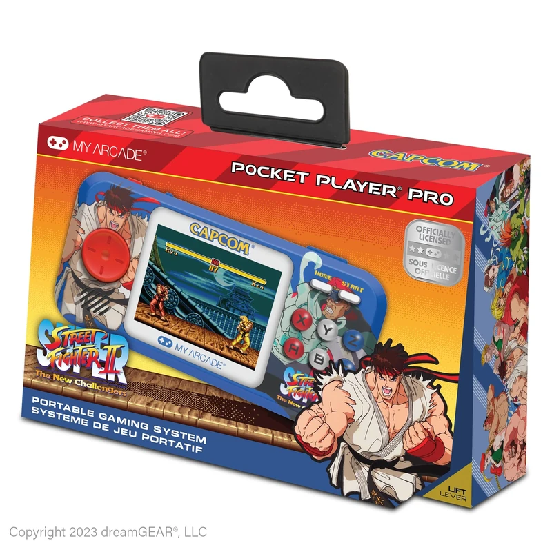 My Arcade Super Street Fighter II Pocket Player Pro Handheld Portable Gaming System (2 GAMES IN 1)