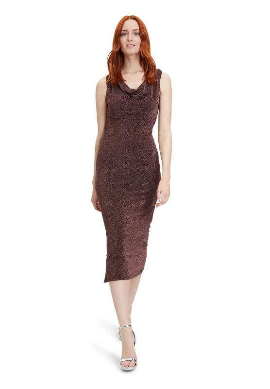 Vera Mont Women's Dress, Black/Rose, 10