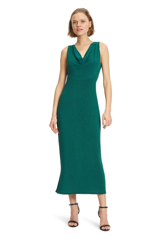 Vera Mont Women's 3416/4164 Dress, Dark Green/Green, 18