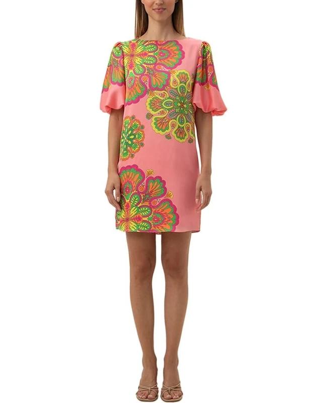 Trina Turk Women's Luv Dress, Pink Dawn Multi, 6