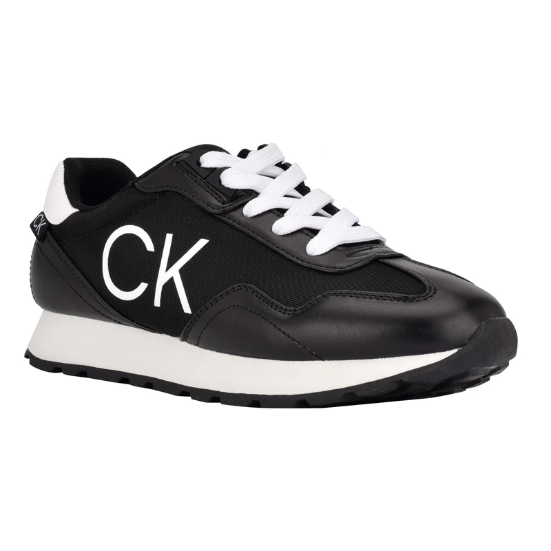 Calvin Klein Women's Caden Sneaker, Black, 3.5 UK