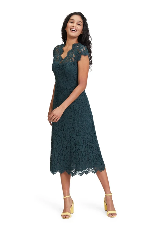 Vera Mont Women's 3387/4474 Dress, Dusty Slate, 18