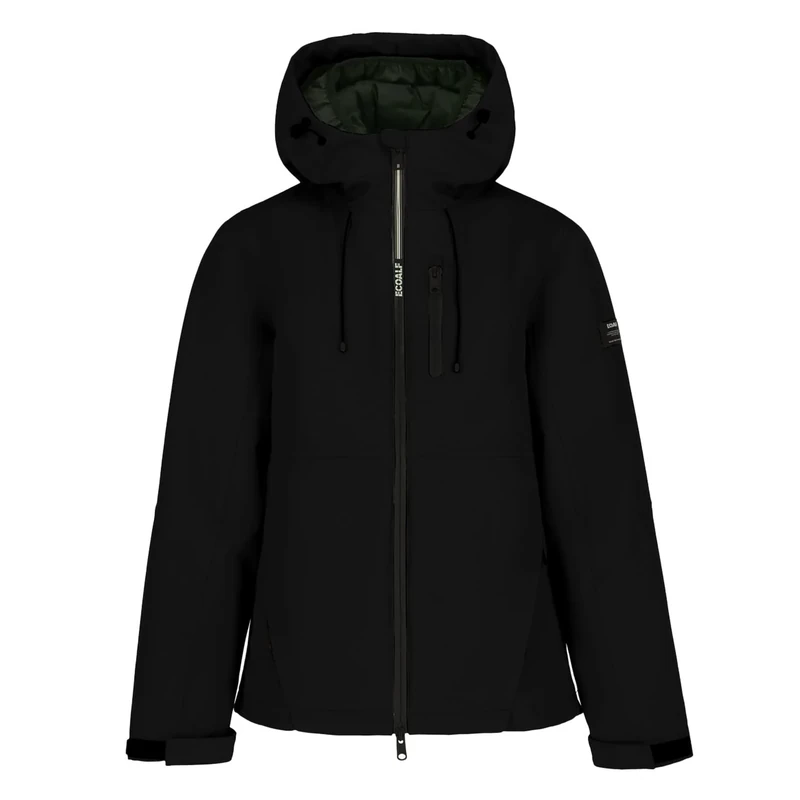 Ecoalf Women's MANDALF Jacket Woman, Black, 000S - Image 1