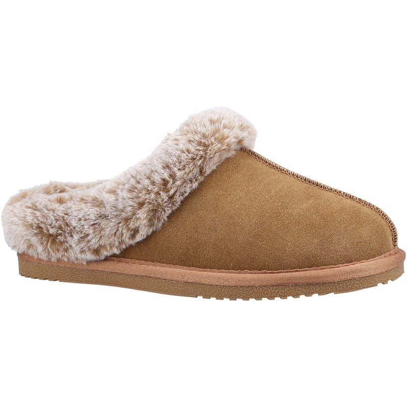Hush Puppies Women's Amara Slippers, Tan, 5