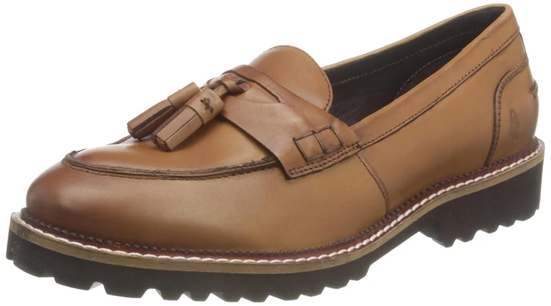 Hush Puppies Women's Ginny Loafers, Tan, 3