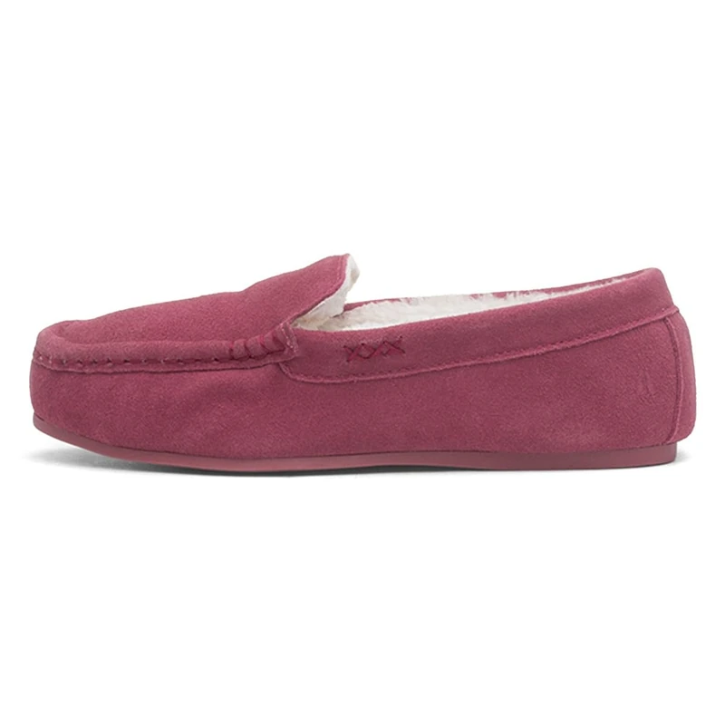 Hush Puppies Women's Annie Mocassin Slippers, Pink, 4