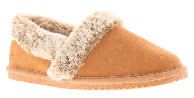 Hush Puppies Women's Ariel Slipper, Tan, 4 UK
