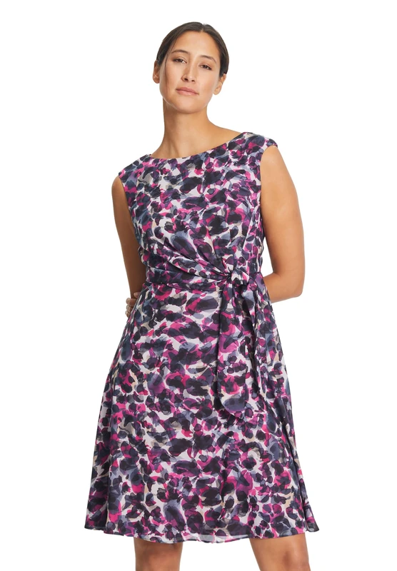 Vera Mont Vera Mont Women's 0267/4804 Dress, Pink/Blue, 14