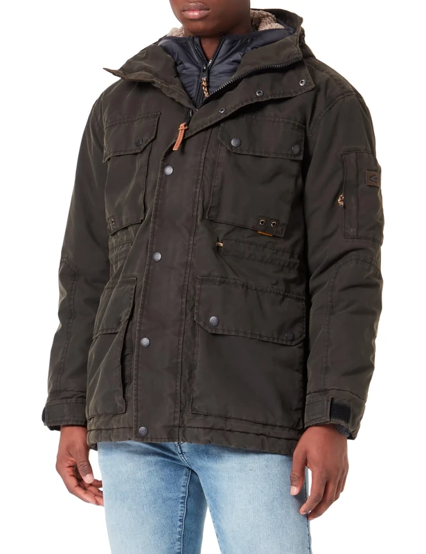 camel active Men's Multipocket Texxactive Jacket, Brown, 102 cm