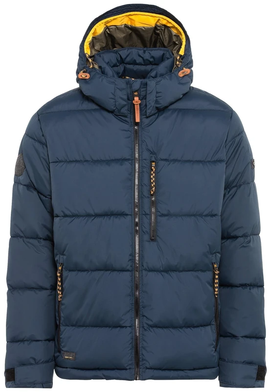 camel active Men's Basic Winter Steppjacke Jacket , Blau,33