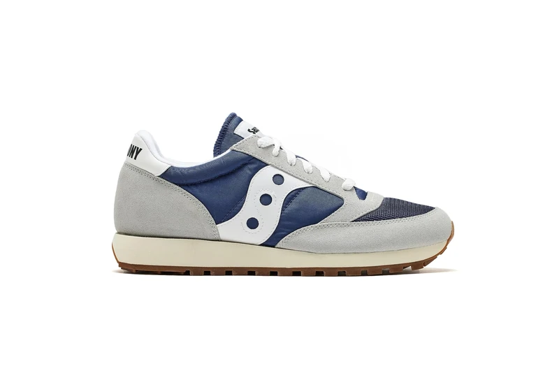 Saucony Men's Jazz Original Vintage Sneaker, Navy Grey, 12 UK