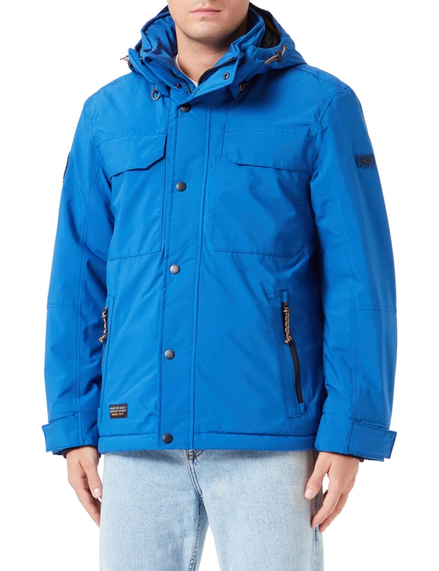 camel active Men's Texxactive Jacket Jacket , Steel Blue,27