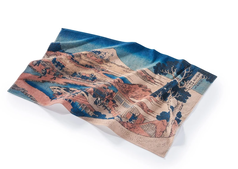 Musearta BT-KH-MF-V424292 Unisex Beach Towel with Mount Fuji by Artist Katsushika Hokusai Cotton 108 x 180 cm - Image 1