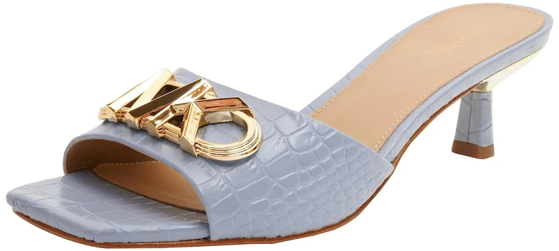 Michael Kors 40S3AMMA1E-487 AMAL KITTEN SANDAL Female Pale Blue UK 7.5