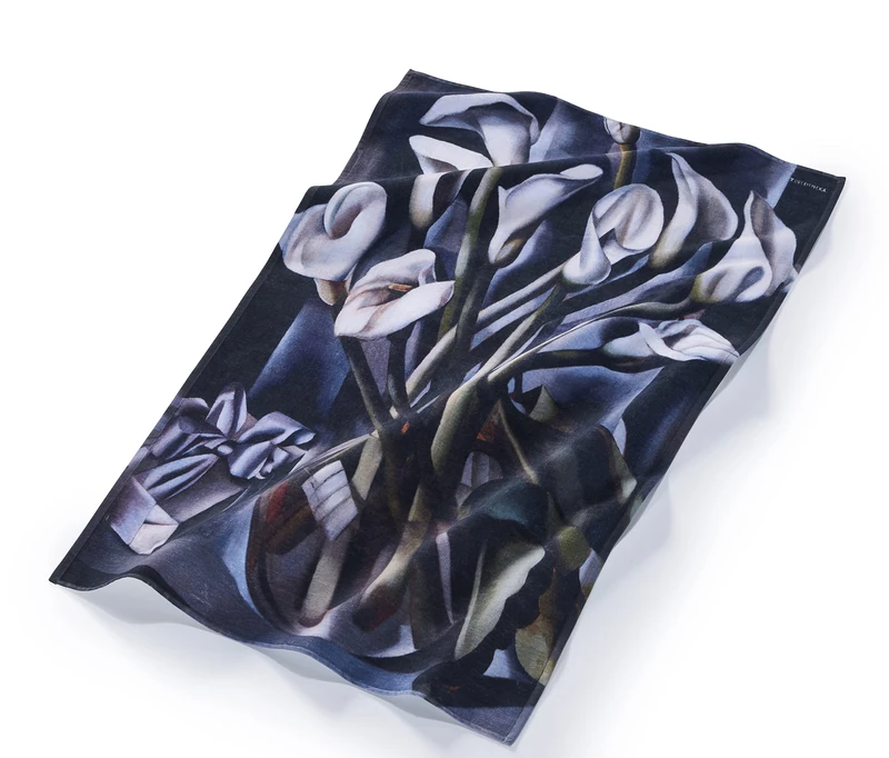 Musearta BT-TL-AR-V424362 Unisex Beach Towel with Tamara de Lempicka Arum Motif Cotton 108 x 180 cm