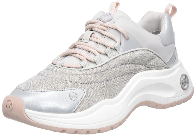 Michael Kors 43R3DRFS2D-075 DARA Trainer Female Aluminum UK 9.5