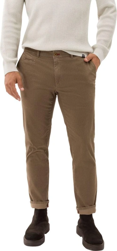 BRAX Men's Style Cadiz C Five-Pocket Woo.Look Quality Trousers, Cold Brew, 35 W/30 L