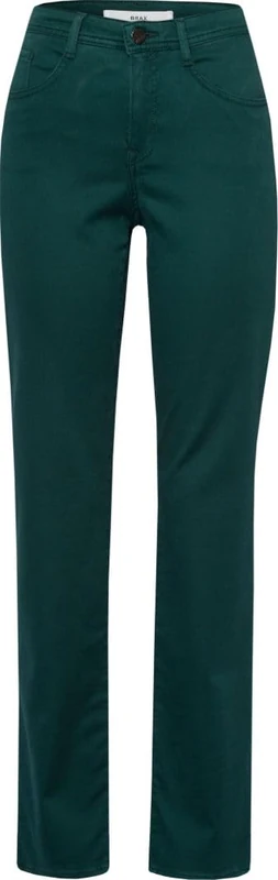 BRAX Women's Style Carola Winter Dream Pants, Dark Malachite, 27W x 30L