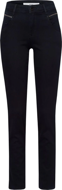 BRAX Women's Style Shakira Winter Dream Trousers, Navy, 40W x 30L