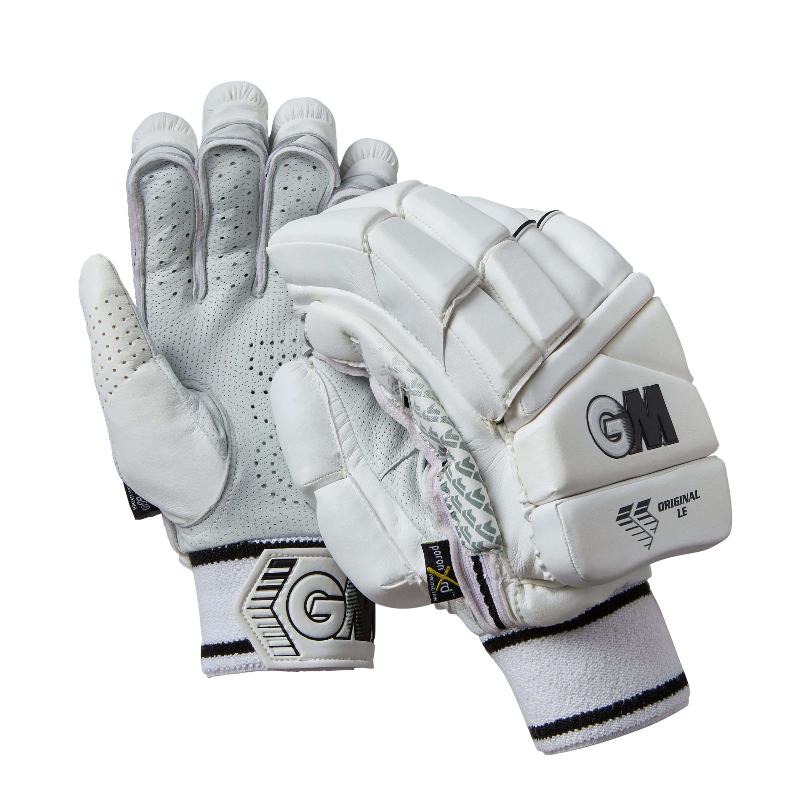 Gunn & Moore GM Cricket Batting Gloves, Original Limited Edition, Black, Adult Left Handed, 1 Pair, 51752314