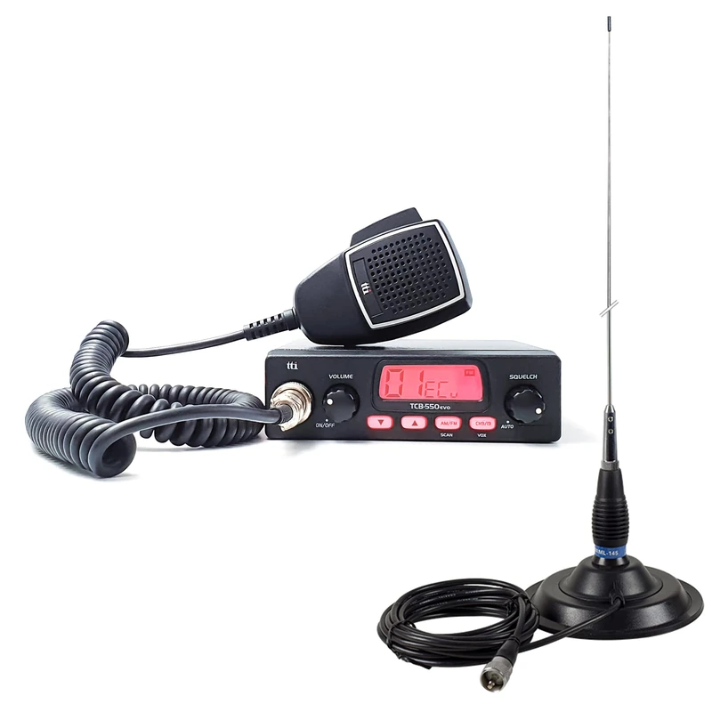 CB TTi TCB-550 EVO radio station kit + PNI ML145 antenna with magnet