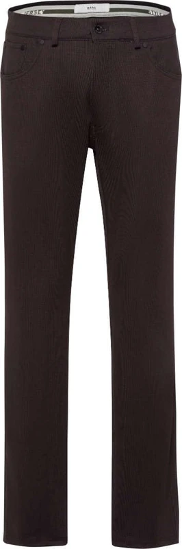 BRAX Men's Style Chuck Hi-Flex Jersey Trousers, Cigar, 40 W/30 L
