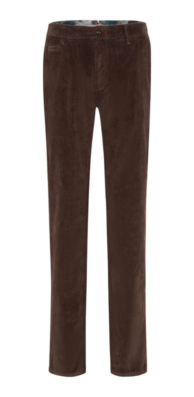 BRAX Men's Style Fabio Dx Cord Evolution Pants, NUT, 34 W/34 L