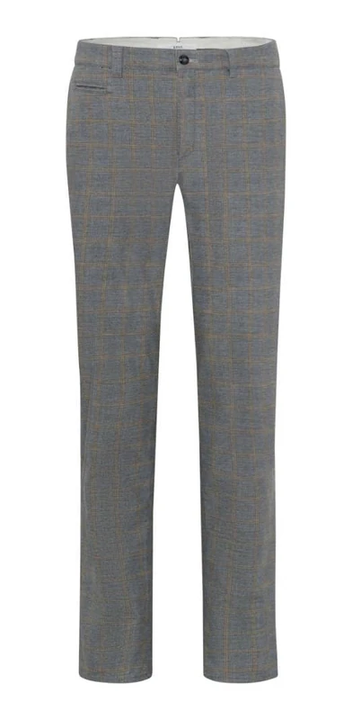 BRAX Men's Style Fabio Dx Woollook Pants, Silver, 36 W/32 L