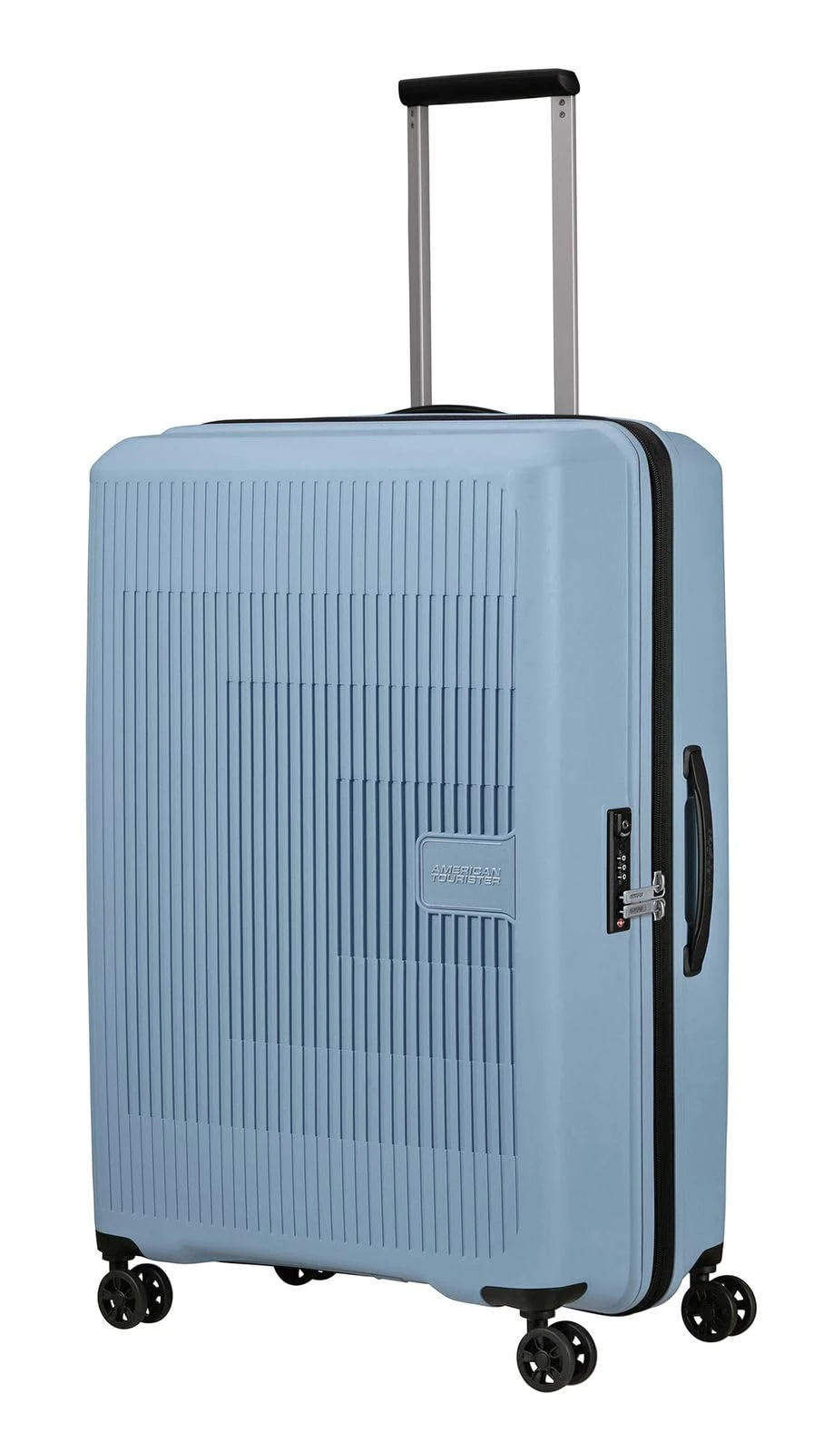 American Tourister Aerostep - Spinner L, Expandable Case, 77 cm, 101.5/109 L, Gray (Soho Grey)