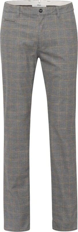 BRAX Men's Style Fabio Dx Woollook Pants, Silver, 36 W/34 L