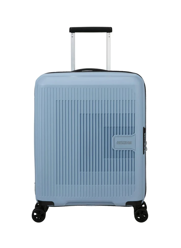 American Tourister Aerostep - Spinner S, Expandable Carry-On Luggage, 55 cm, 36/40 L, Gray (Soho Grey)