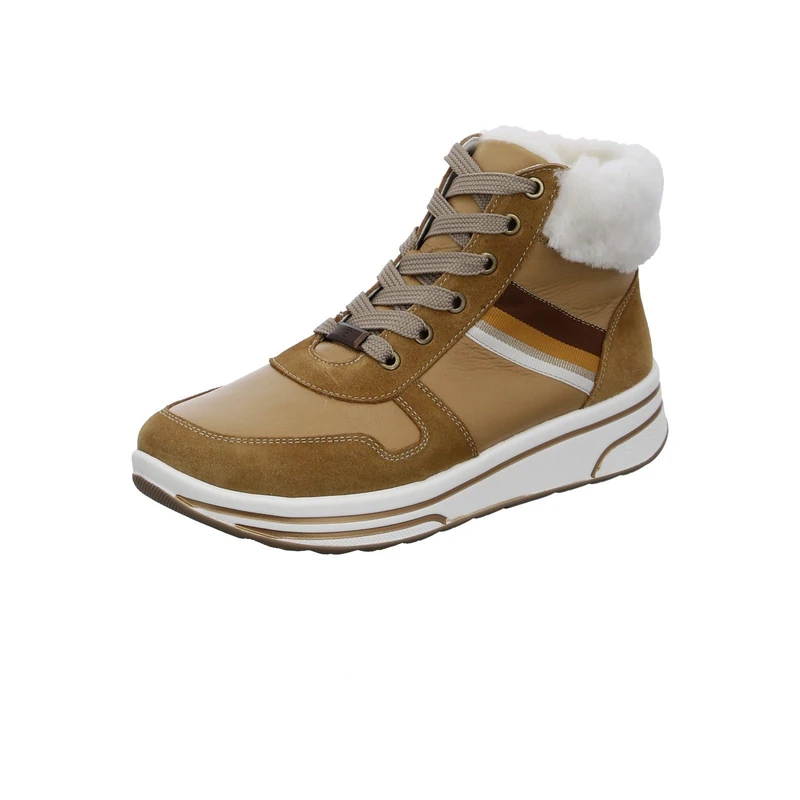 ARA Women's Sapporo Mid-Cut Trainers, Caramel Light, 41 EU Weit