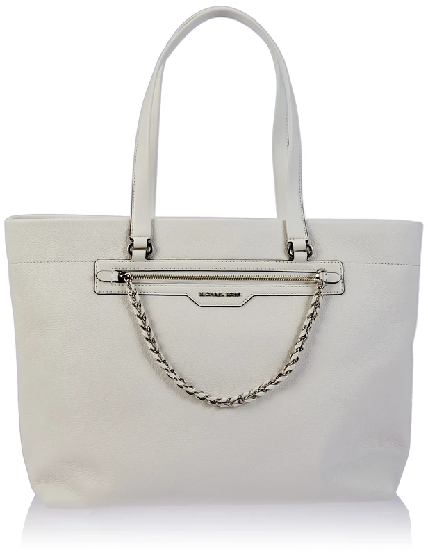 Michael Kors 30R3S04T3L-085 ELLIOT LG TZ TOTE Women Opticwhite Size One Size