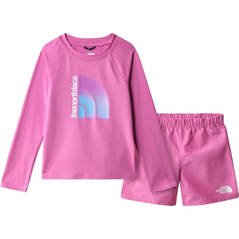 The North Face Unisex Kid's Amphibious T-Shirt, Super Pink, 60