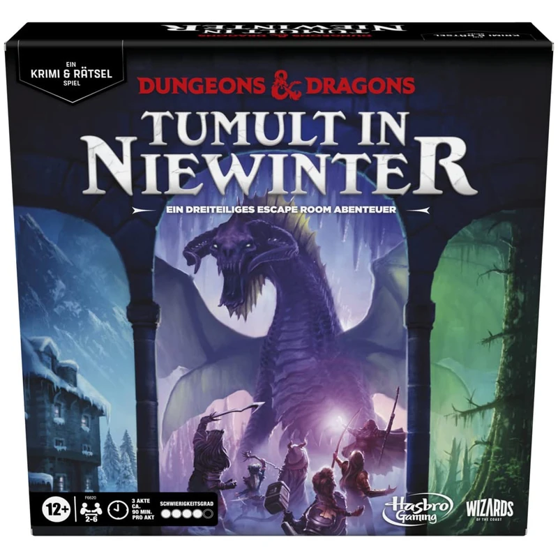 Dungeons & Dragons: Tumult in Niewinter, A Crime and Puzzle Game, D&D Escape Room Board Game for 2-6 Players - Image 1