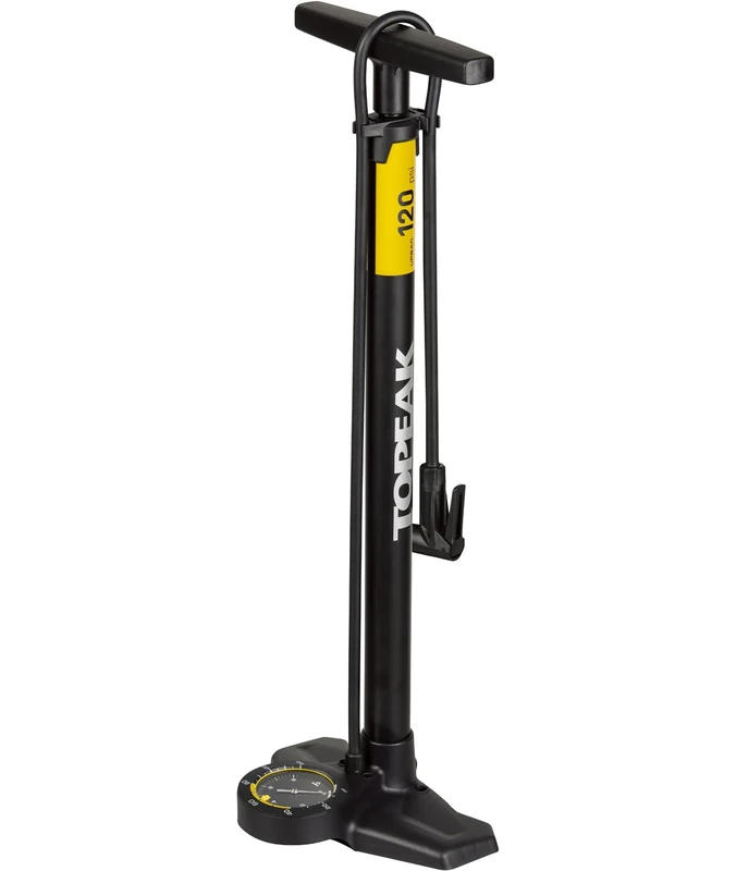 Topeak JoeBlow Urban EX Floor Pump with SmartHead Connection and 8 bar/120 psi Analogue Pressure Gauge