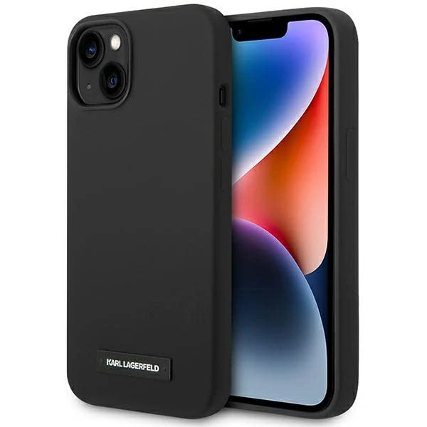 KARL LAGERFELD KLHMP14MSLMP1K Hard Case for iPhone 14 Plus 6.7 Inch Black SIL