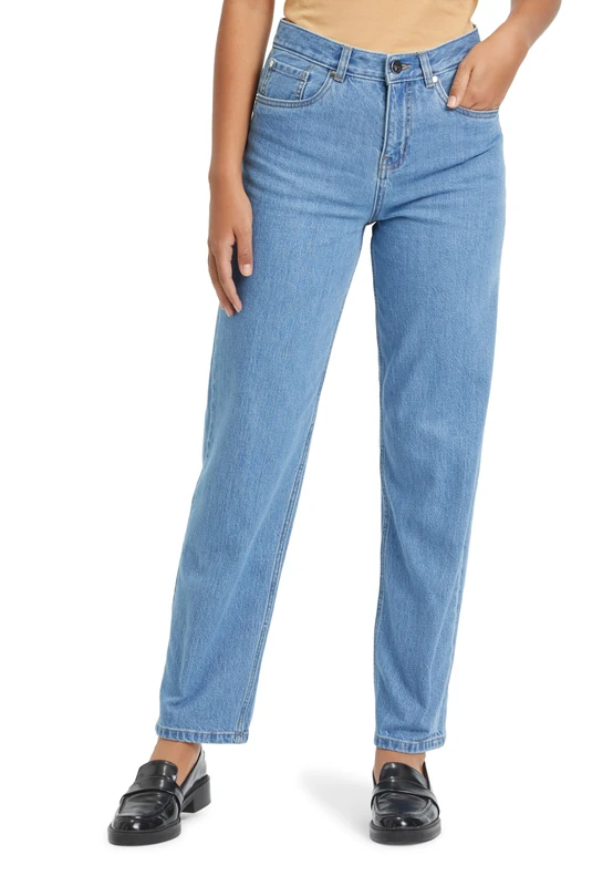 Tamaris Appleton Women's Straight Leg Jeans, Light Mid Blue Denim, 34W x 32L - Image 1